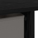 Asztal fiókkal polcokkal fekete tölgy 100 x 40 x 75 cm faanyag