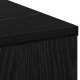 Asztal fiókkal polcokkal fekete tölgy 100 x 40 x 75 cm faanyag