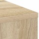 Asztal fiókkal polcokkal sonoma tölgy 100 x 40 x 75 cm faanyag