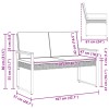 Kerti pad beige és krémszínű 107 x 61 x 80 cm polirattan