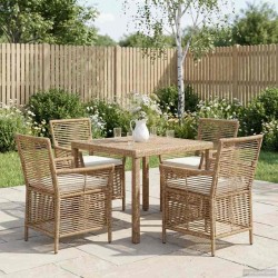 Kültéri szék párnával 4 pcs beige és krém polirattan