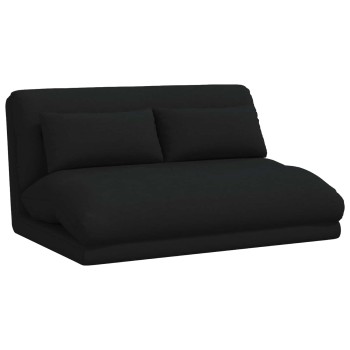 Állítható padló szék fekete szövet