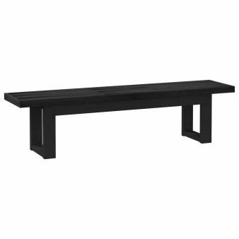 Étkező pad noain 180 x 41 x 45 cm tömör fenyő fekete
