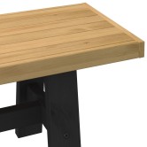 Étkező pad noain 160 x 41 x 45 cm tömör fenyő természetes