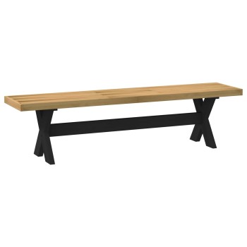Étkező pad noain 160 x 41 x 45 cm tömör fenyő természetes