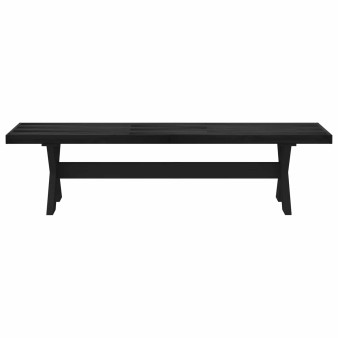Étkező pad noain 160 x 41 x 45 cm tömör fenyő fekete