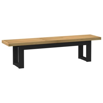Étkező pad noain 160 x 41 x 45 cm tömör fenyő természetes