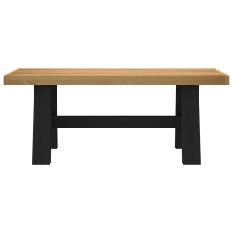 Étkező pad noain 120 x 41 x 45 cm tömör fenyő természetes