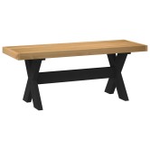 Étkező pad noain 120 x 41 x 45 cm tömör fenyő természetes