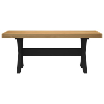 Étkező pad noain 120 x 41 x 45 cm tömör fenyő természetes