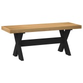 Étkező pad noain 120 x 41 x 45 cm tömör fenyő természetes