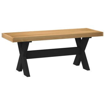 Étkező pad noain 120 x 41 x 45 cm tömör fenyő természetes