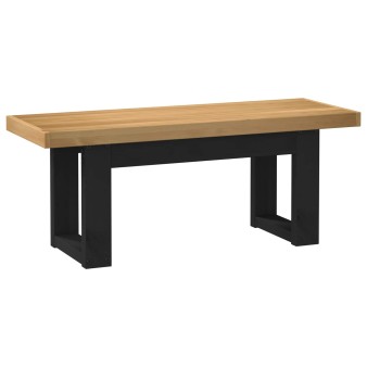 Étkező pad noain 120 x 41 x 45 cm tömör fenyő természetes