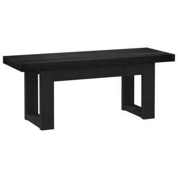 Étkező pad noain 120 x 41 x 45 cm tömör fenyő fekete