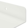 Lebegő polc 2 db fehér 100 x 9 x 2,5 cm acél