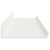 Lebegő polc 2 db fehér 100 x 9 x 2,5 cm acél