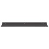 Lebegő polc 2 db fekete 60 x 18 x 2,5 cm acél