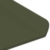 Lebegő polc 2 db olajzöld 60 x 18 x 2,5 cm acél