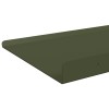Lebegő polc 2 db olajzöld 60 x 18 x 2,5 cm acél