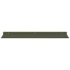 Lebegő polc 2 db olajzöld 60 x 18 x 2,5 cm acél