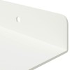 Lebegő polc 2 db fehér 60 x 18 x 2,5 cm acél
