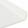 Lebegő polc 2 db fehér 60 x 18 x 2,5 cm acél