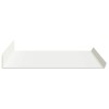 Lebegő polc 2 db fehér 60 x 18 x 2,5 cm acél