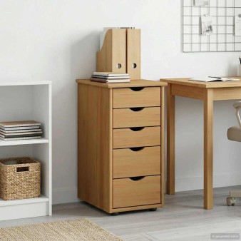 Cabinet méz barna 34 x 39 x 61,5 cm tömör fenyőfa