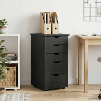Cabinet szürke 34 x 39 x 61,5 cm tömör fenyőfa