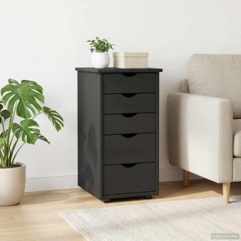 Cabinet szürke 34 x 39 x 61,5 cm tömör fenyőfa