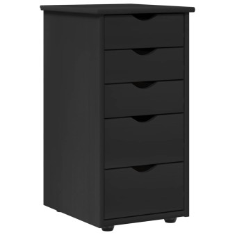 Cabinet fekete 34 x 39 x 61,5 cm tömör fenyőfa