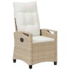 Kerti szék 2 pcs beige és krém 56 x 60 x 112 cm