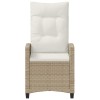 Kerti szék 2 pcs beige és krém 56 x 60 x 112 cm