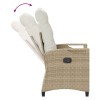 Kerti szék 2 pcs beige és krém 56 x 60 x 112 cm