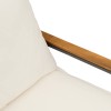Pad párnával beige és krémszínű 115 x 65 x 72 cm rattan