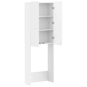 Wc szekrény zwolle fehér 66 x 25,5 x 190 cm szerelt fa