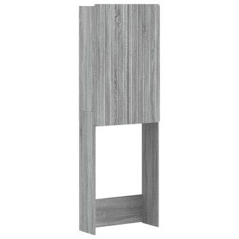 Wc szekrény zwolle szürke sonoma 66 x 25,5 x 190 cm szerelt fa