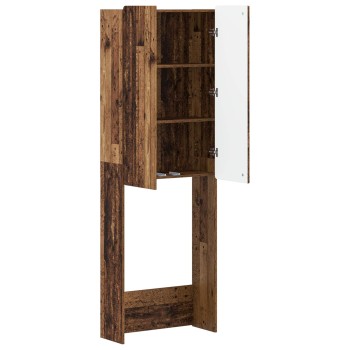 Wc szekrény zwolle antik fa 66 x 25,5 x 190 cm szerelt fa