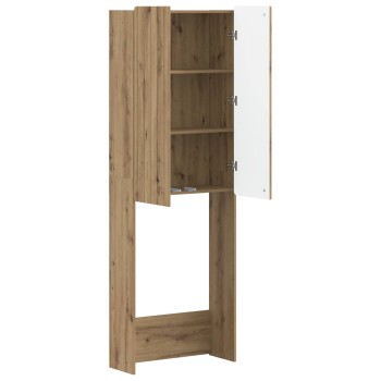 Wc szekrény zwolle kézműves tölgy 66 x 25,5 x 190 cm szerelt fa