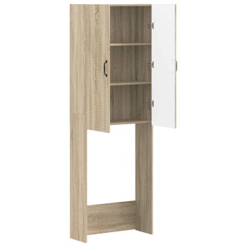 Wc szekrény haarlem sonoma tölgy 66 x 25,5 x 190 cm szerelt fa
