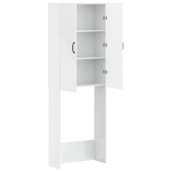 Wc szekrény haarlem magasfényű fehér 66 x 25,5 x 190 cm