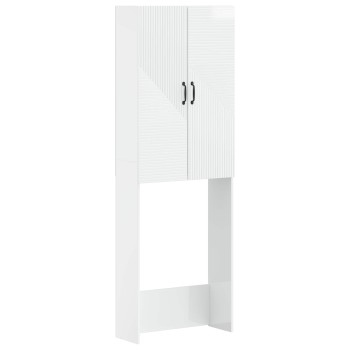 Wc szekrény haarlem magasfényű fehér 66 x 25,5 x 190 cm