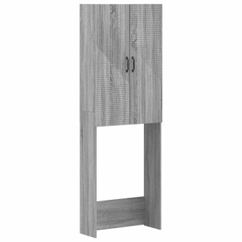 Wc szekrény haarlem szürke sonoma 66 x 25,5 x 190 cm szerelt fa