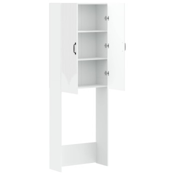 Wc szekrény hoorn fehér 66 x 25,5 x 190 cm szerelt fa