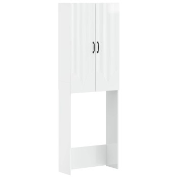 Wc szekrény hoorn magasfényű fehér 66 x 25,5 x 190 cm
