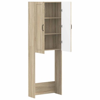 Wc szekrény utrecht sonoma tölgy 66 x 25,5 x 190 cm szerelt fa