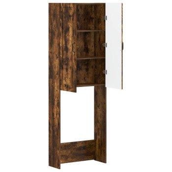 Wc szekrény utrecht füstös tölgy 66 x 25,5 x 190 cm szerelt fa