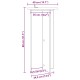 Növényállvány 2 pcs antik fa 40 x 40 x 80 cm szerelt fa
