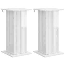 Növényállvány 2 pcs magasfényű fehér 30,5 x 30 x 60,5 cm