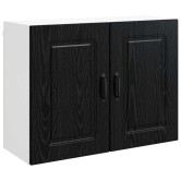 Mosogatógép panel kalmar fekete tölgy 80 x 31 x 60 cm faanyag